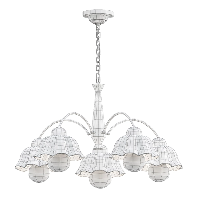 Scandinavian Chandelier Collection 3D model image 6