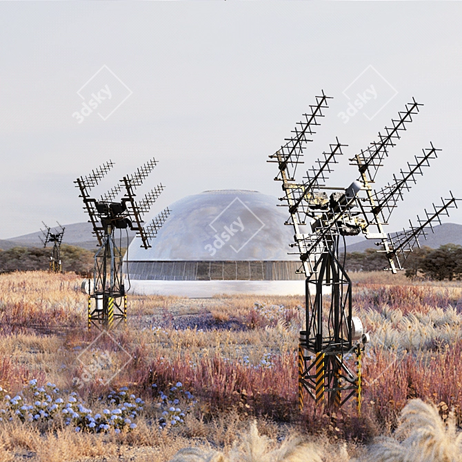 Multi-Purpose Communication Tower 3D model image 4