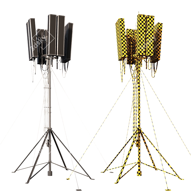 Versatile Communication Tower 3D model image 3