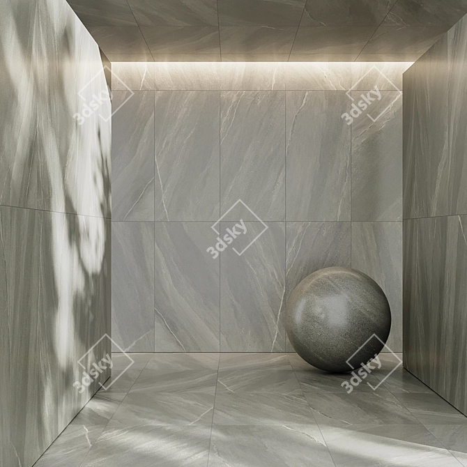  Graphite Dark Ceramic Tiles 3D model image 1