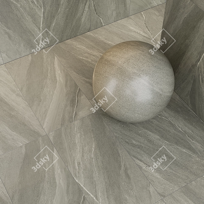  Graphite Dark Ceramic Tiles 3D model image 2