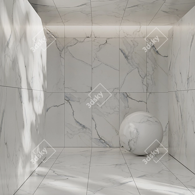 Arctic Frost Ceramic Tiles 3D model image 1