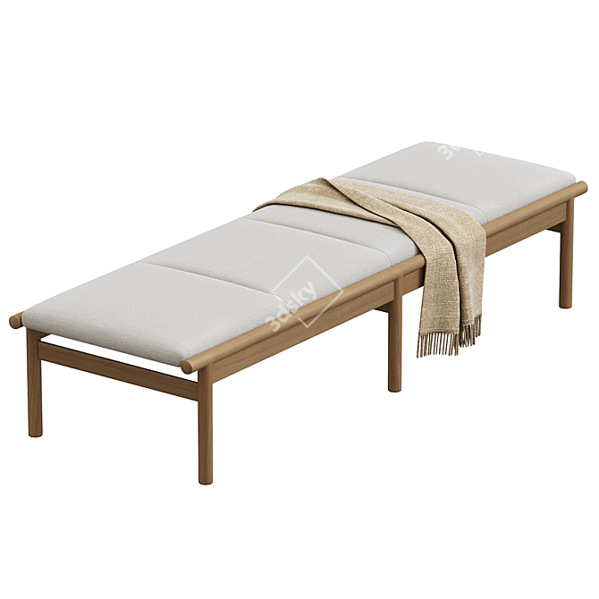 Elegant Neuf Daybed, Versatile Beauty 3D model image 1