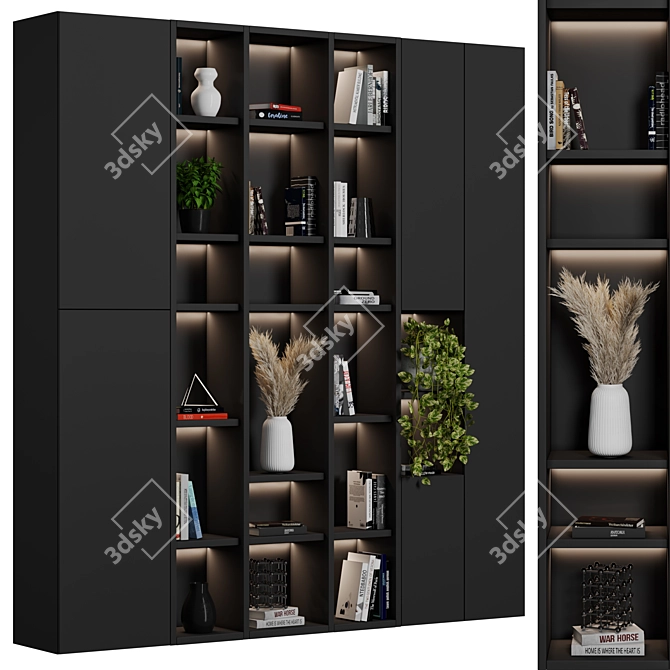 Adjustable Modular Storage Unit 3D model image 2