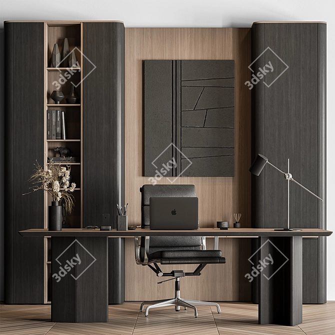 Executive Boss Desk 631 3D model image 1