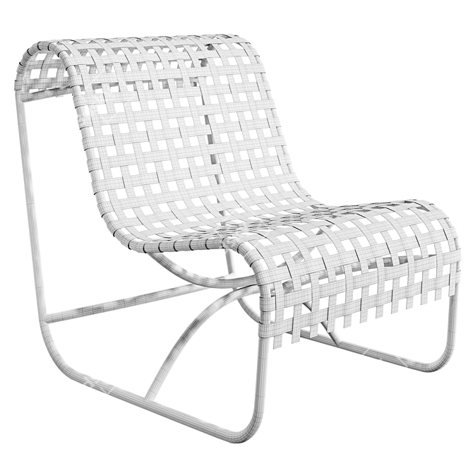 Palm Springs Chair - Customizable Texture 3D model image 2