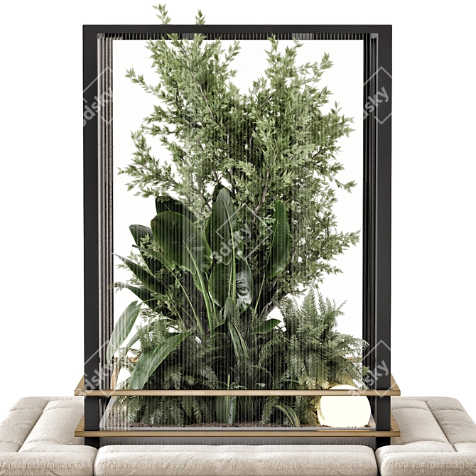 Glass-Enclosed Indoor Plant Garden Kit 3D model image 3