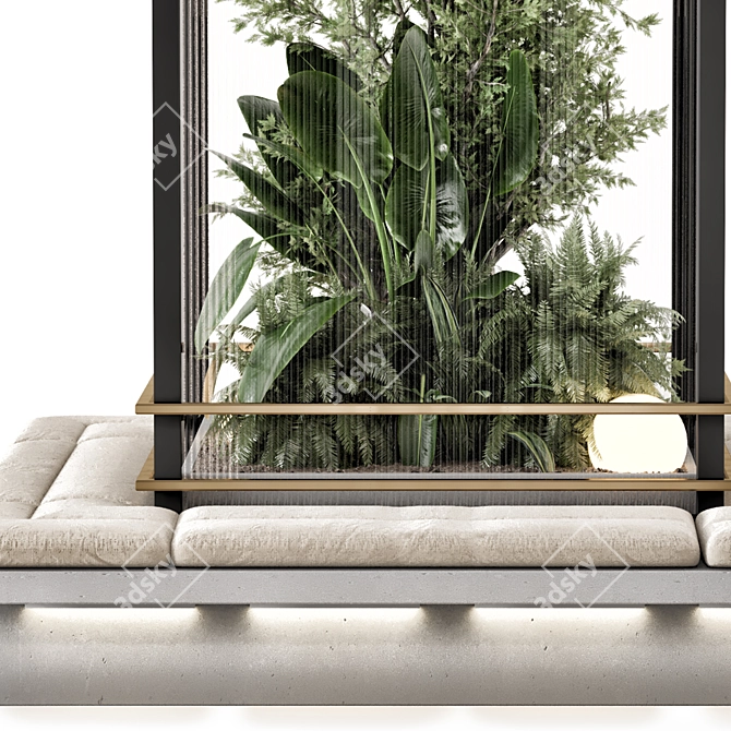 Glass-Enclosed Indoor Plant Garden Kit 3D model image 6