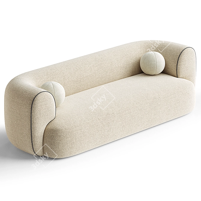 Modern Monopoli Sofa 3D Model 3D model image 2