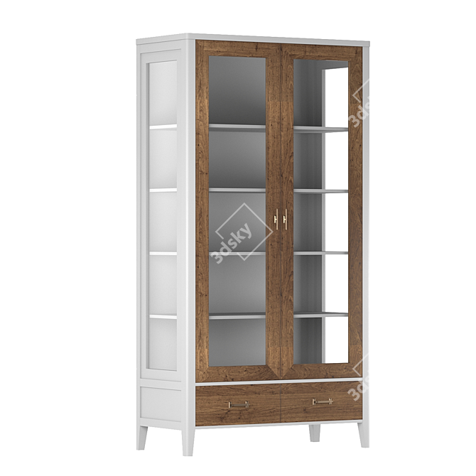 Parisian Chic Display Cabinets 3D model image 5