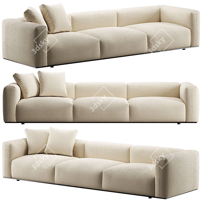 Modern B&B Italia Sofa 3D model image 1