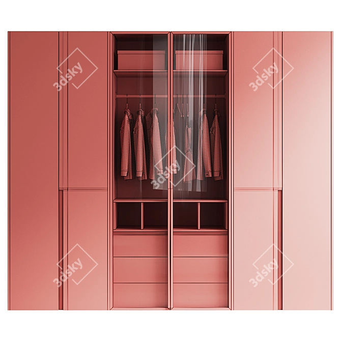 VRAY Converted Materials Wardrobe 3 3D model image 3