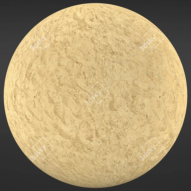 Sand Material 4K Texture 3D model image 2