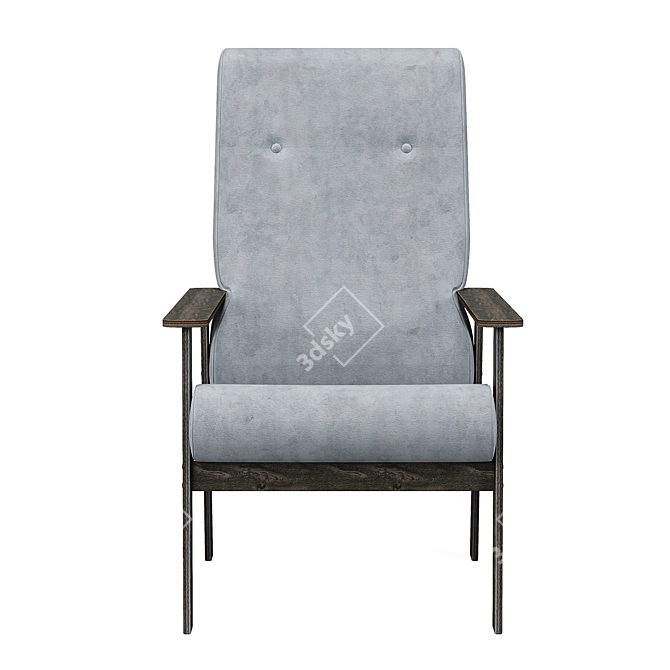 Elegant Classic ZASIDELIS Armchair 3D model image 3