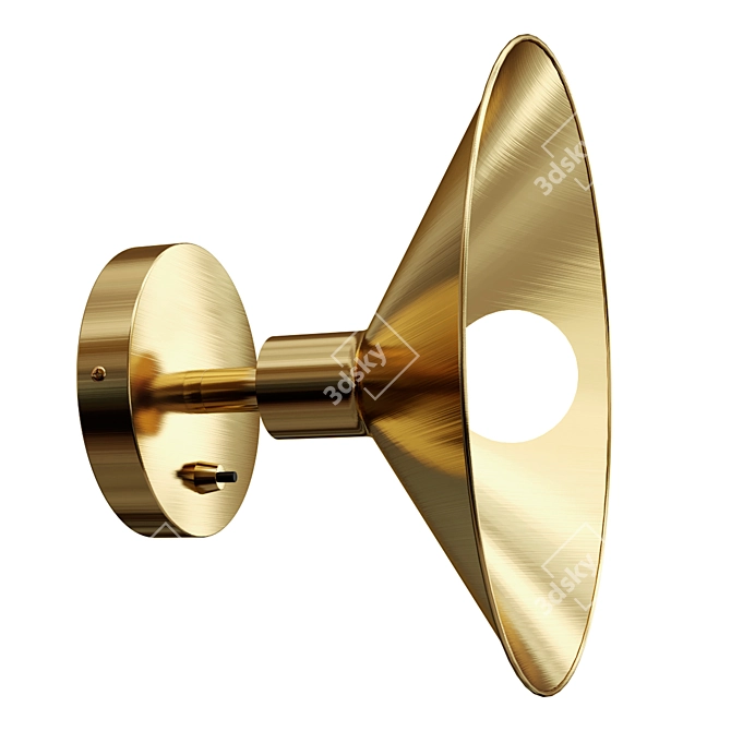 JACKSON Brass Wall Lamp 3D model image 1