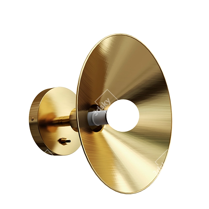 JACKSON Brass Wall Lamp 3D model image 3