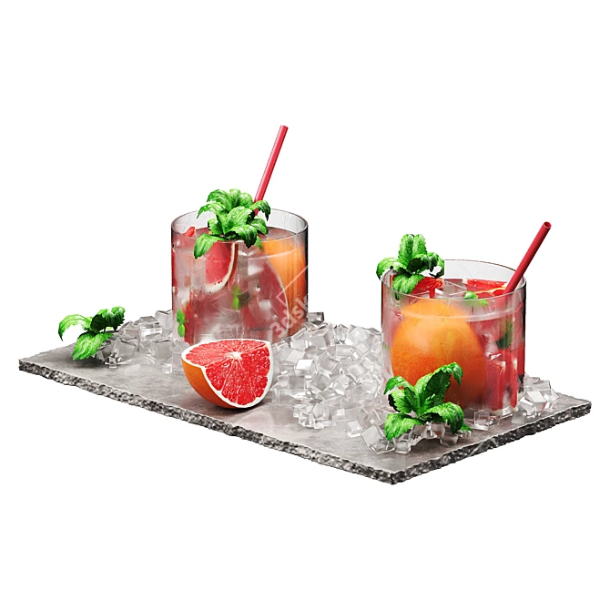  Chilled Beverage 3D Model 3D model image 2