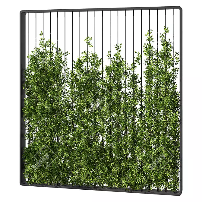 Contemporary Vertical Garden Partition 3D model image 1