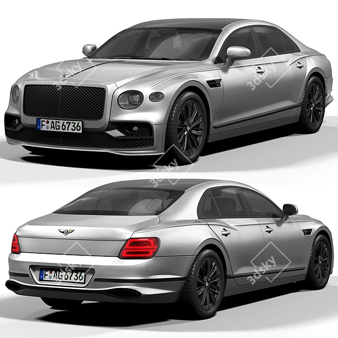 Luxury 3D Bentley Model 3D model image 1