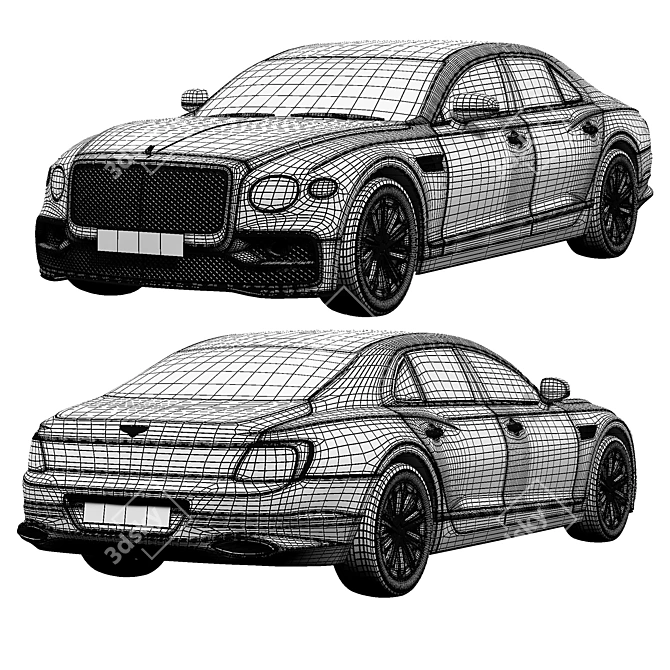 Luxury 3D Bentley Model 3D model image 5