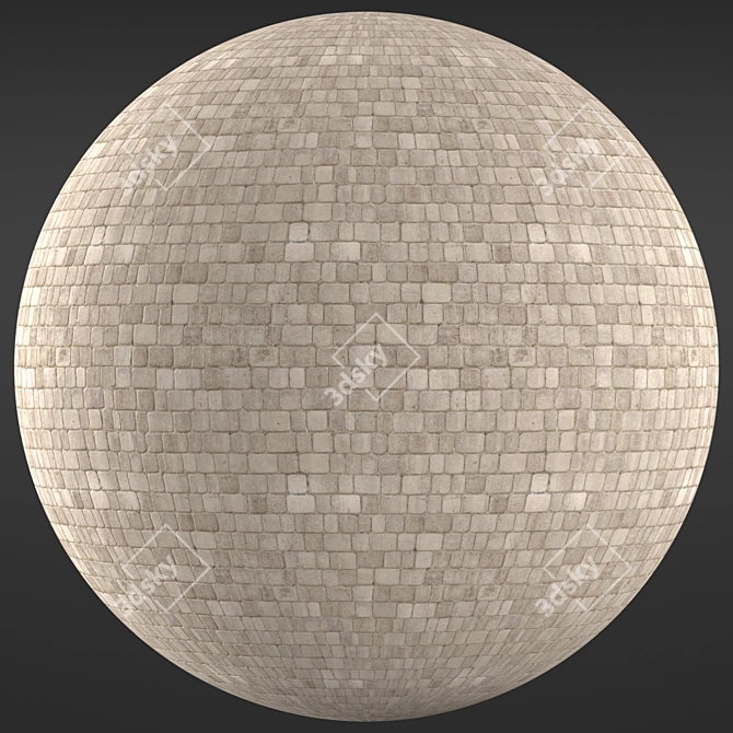 Urban Tile Material 4K 3D model image 1