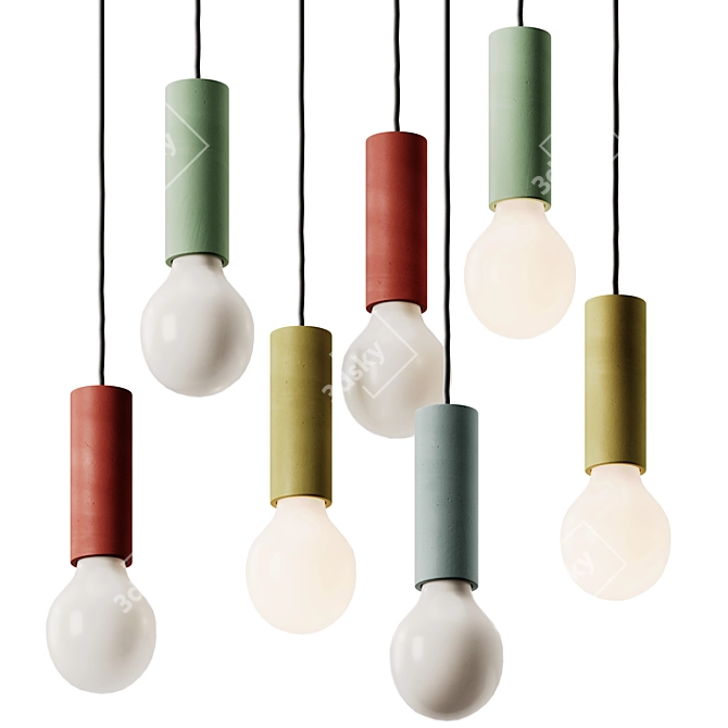 Sleek Ila Pendant Light_CONVERTible 3D model image 2