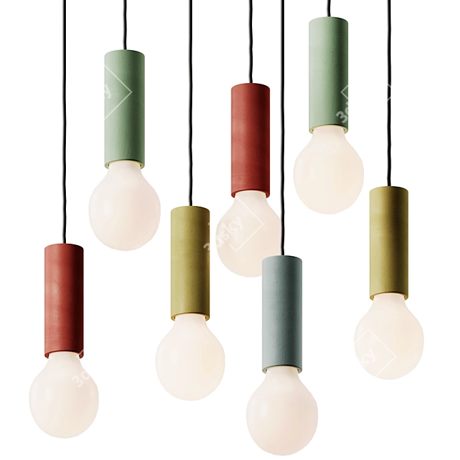 Sleek Ila Pendant Light_CONVERTible 3D model image 3