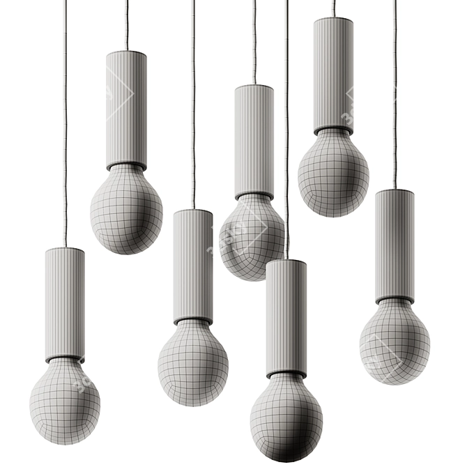 Sleek Ila Pendant Light_CONVERTible 3D model image 5