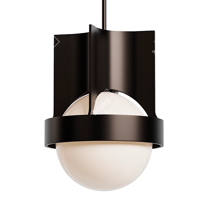 Skyline Sphere Pendant Light 3D model image 1