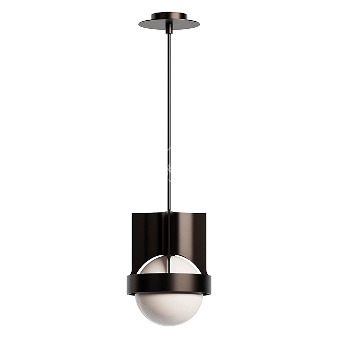 Skyline Sphere Pendant Light 3D model image 2