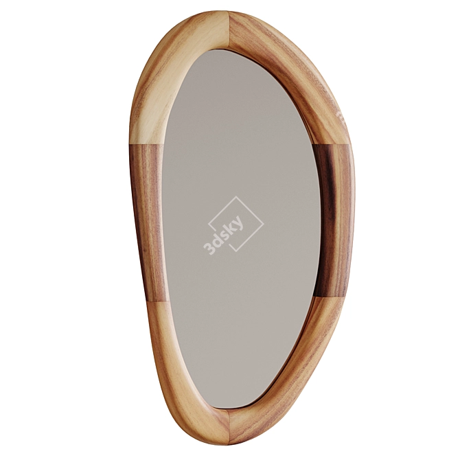 Mungur Wood Mirror Selem 3D model image 3