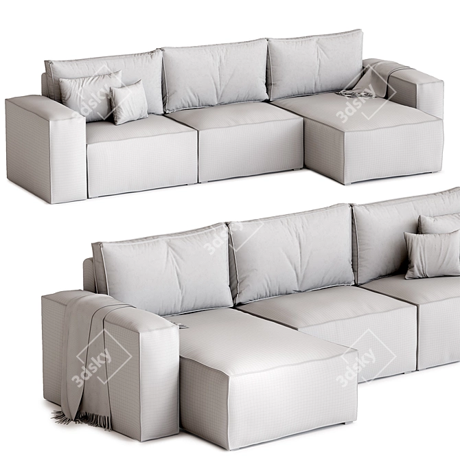  Hygge Corner Sofa Bed Excellence 3D model image 4