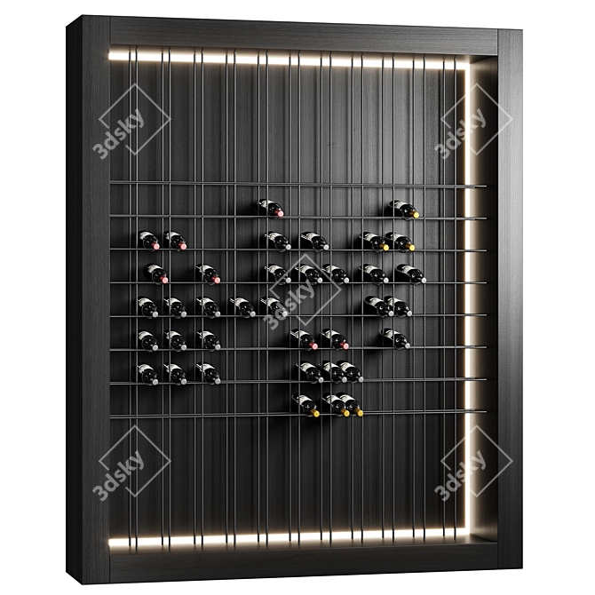 Russian Wine Rack Display Stand 3D model image 1