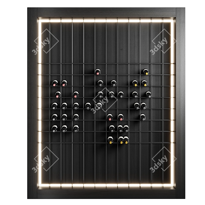 Russian Wine Rack Display Stand 3D model image 2