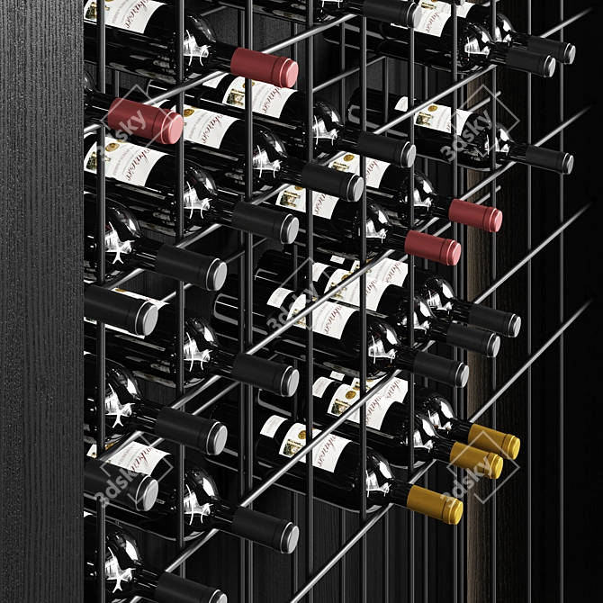 Russian Wine Rack Display Stand 3D model image 3