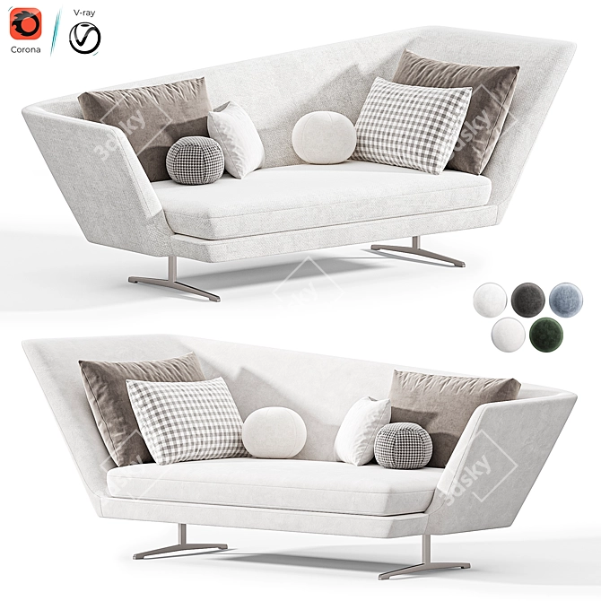 Luxury Zeus Couches 3D Model 3D model image 1