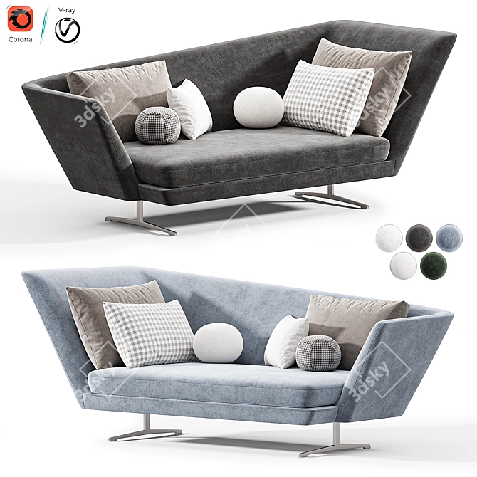 Luxury Zeus Couches 3D Model 3D model image 3