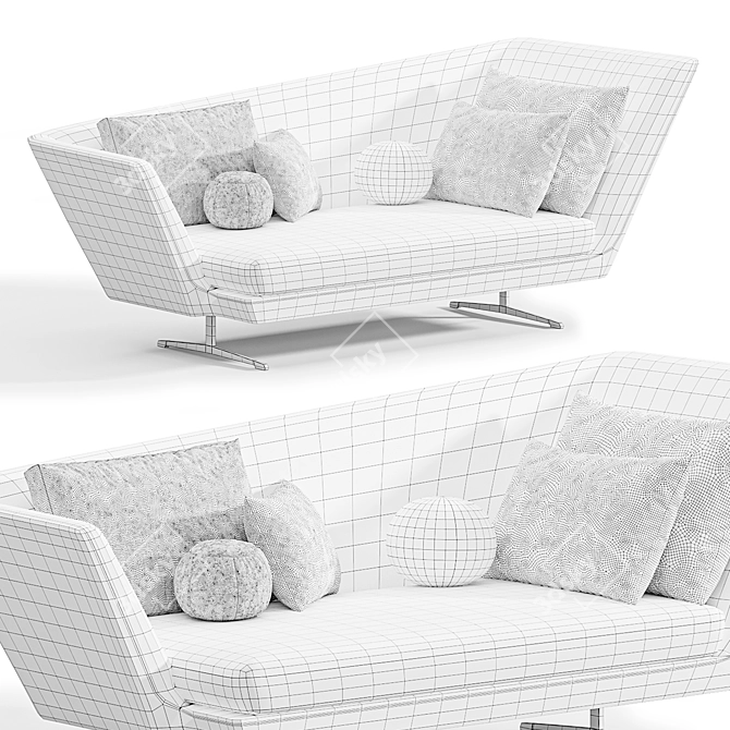 Luxury Zeus Couches 3D Model 3D model image 6