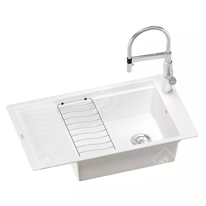 BLANCO ELON Sink Set with Faucet 3D model image 2