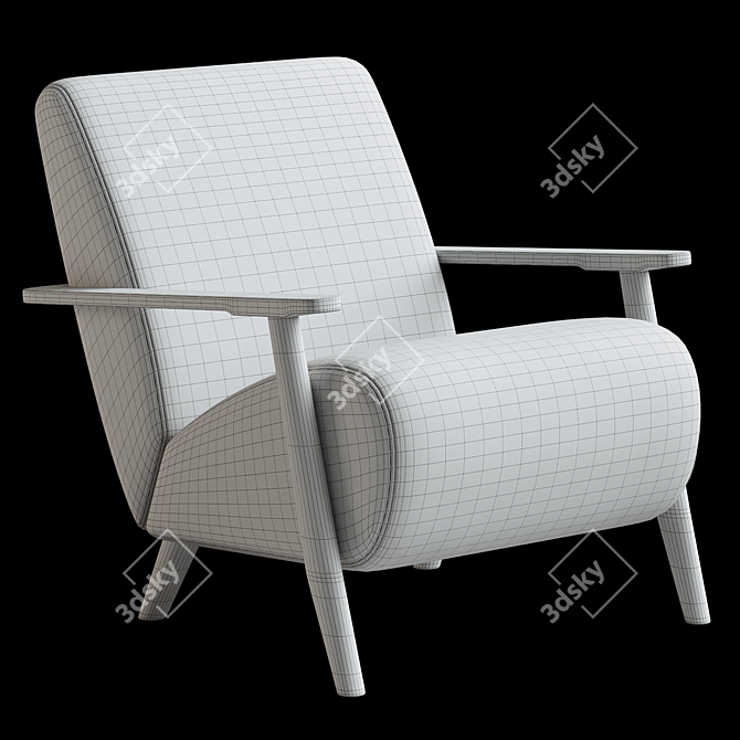 Modern Andablo Armchair, Corona Render 3D model image 4