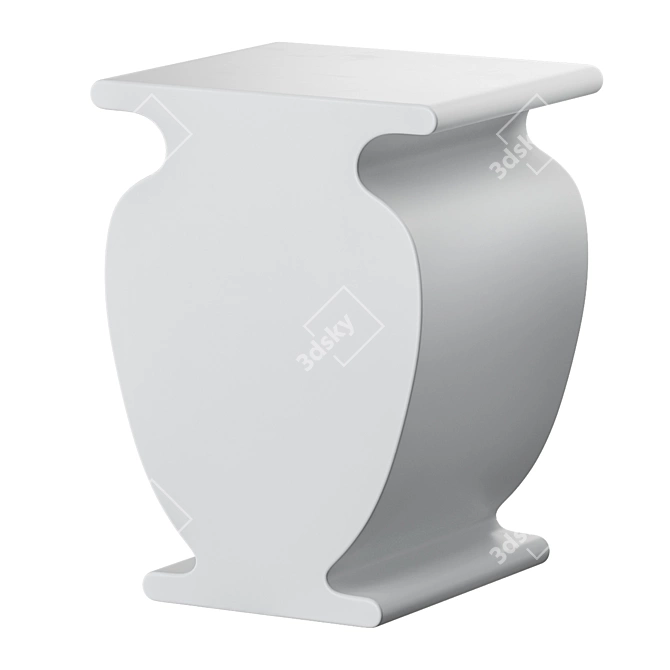 Column Vase Side Table Urban Outfitters 3D model image 3