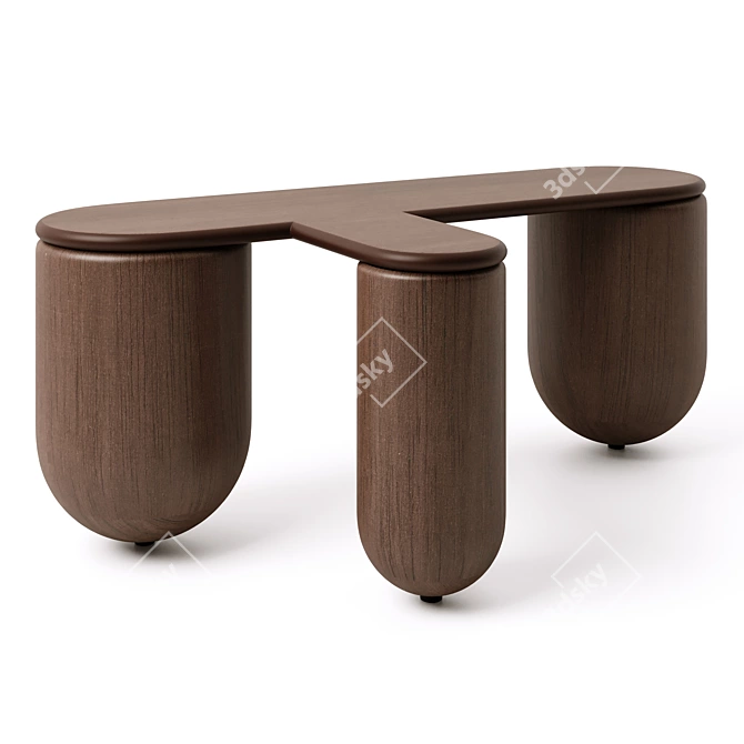 Sleek Modern Design Coffee Table 3D model image 1