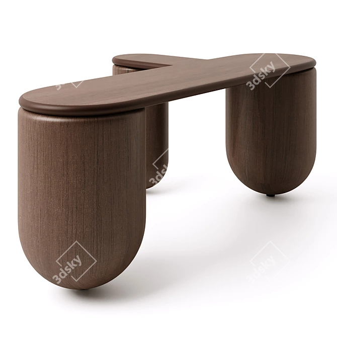 Sleek Modern Design Coffee Table 3D model image 2