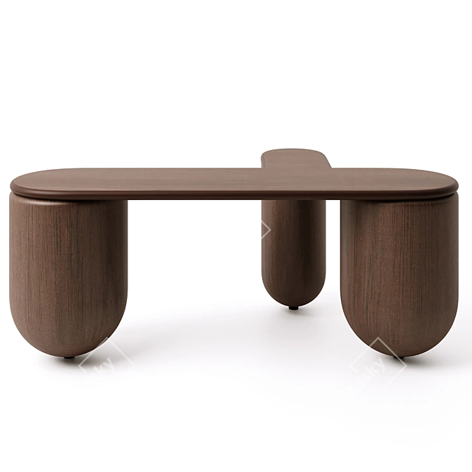 Sleek Modern Design Coffee Table 3D model image 4