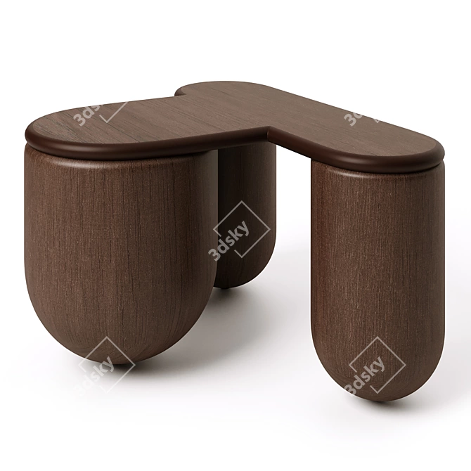 Sleek Modern Coffee Table Design 3D model image 1