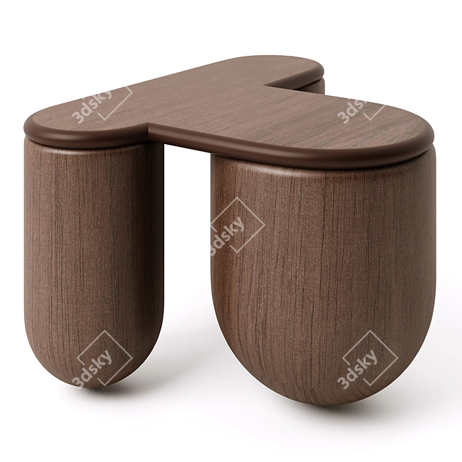 Sleek Modern Coffee Table Design 3D model image 4