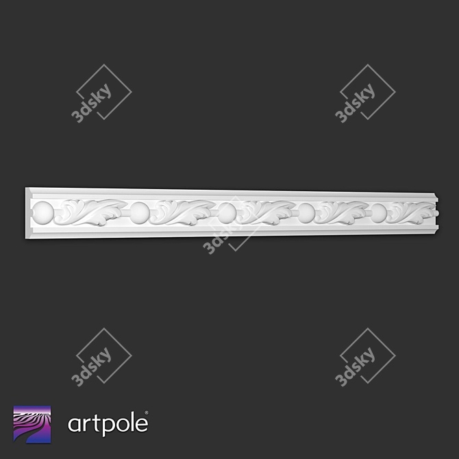 Ornamental Plaster Cut SP55 3D model image 1