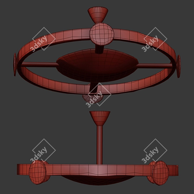 Elegant Philippe Anthonioz Table 3D model image 2