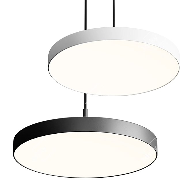 Stylish Pendant Light Fixture 3D model image 2