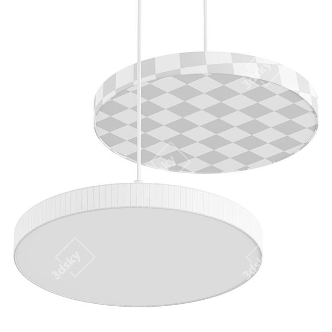 Stylish Pendant Light Fixture 3D model image 3